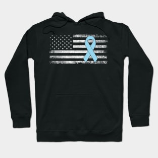 Prostate Cancer Awareness Classic American Flag Hoodie